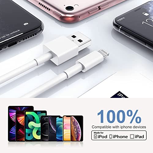 מטען iPhone, [Apple MFI Certified] 2Pack 3.3ft USB ל- Lightning Cable כוח נתונים מהיר טעינה נתוני סינכרון תואם